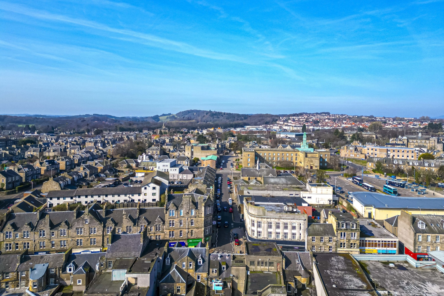 Scenic view of the Fife coast in Scotland, representing Fords Daly Legal's local presence and community connection