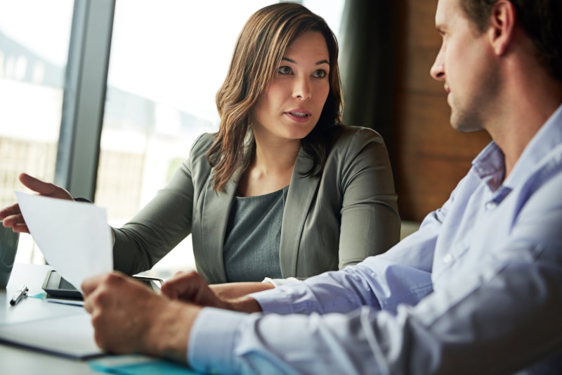 A solicitor explaining Power of Attorney options to a client during a consultation at Fords Daly Legal