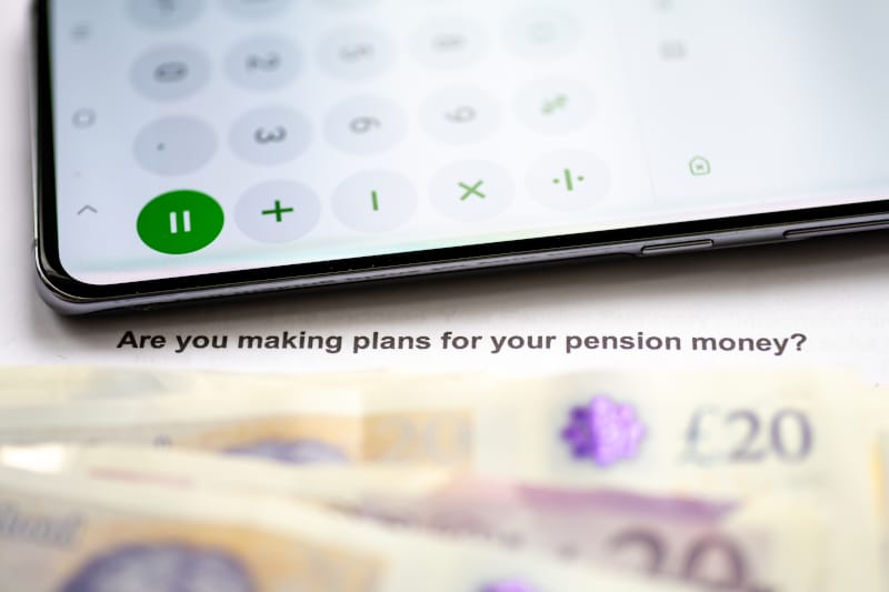 Pension planning and retirement savings concept for divorce financial provision
